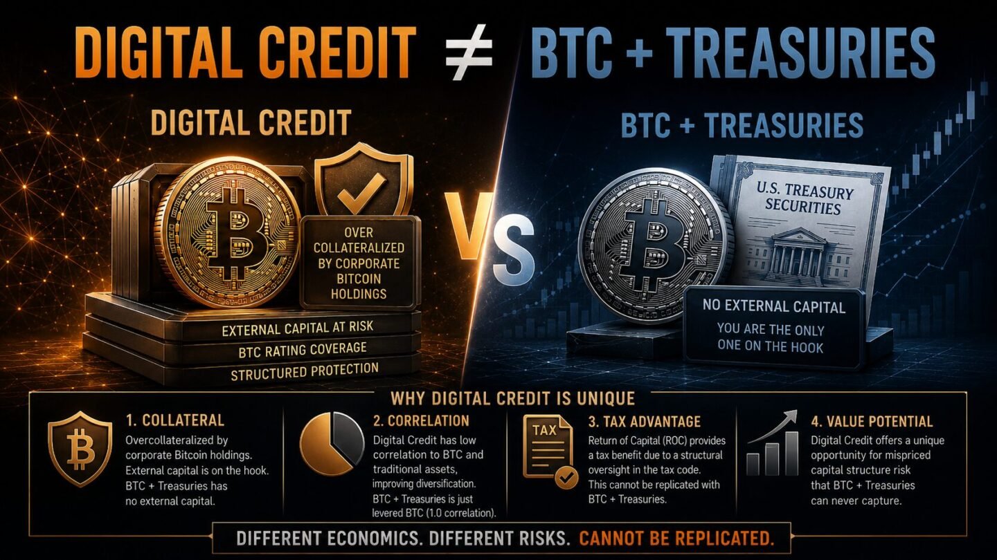 No – Digital Credit Cannot Be Replicated With Bitcoin and Treasuries
