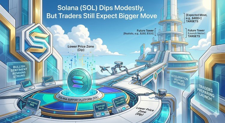 Solana (SOL) Dips Modestly, But Traders Still Expect Bigger Move